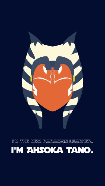 Minimal Ahsoka Tano Wallpaper HD.