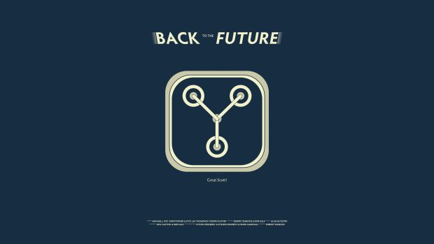 Minimal Back To The Future Wallpaper HD.