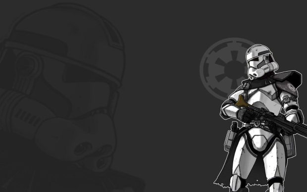 Minimal Clone Trooper Wallpaper HD.