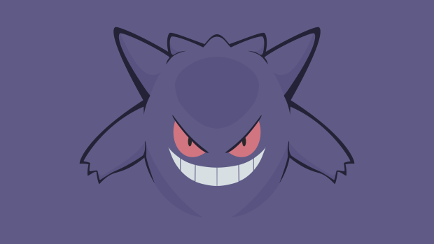 Minimal Gengar Wallpaper HD.