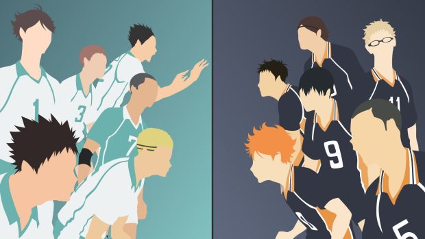 Minimal Haikyuu Background HD.