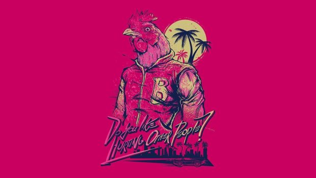 Minimal Hotline Miami Wallpaper HD.