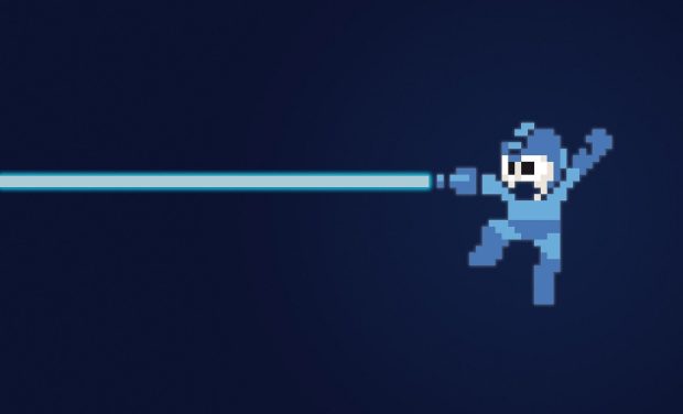 Minimal Megaman Wallpaper HD.