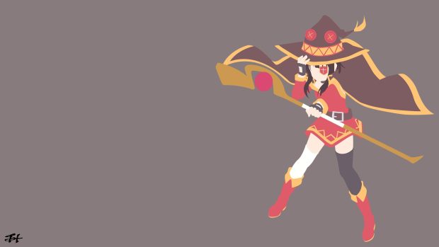 Minimal Megumin Wallpaper HD.