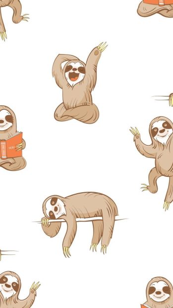 Minimal Sloth Wallpaper HD.