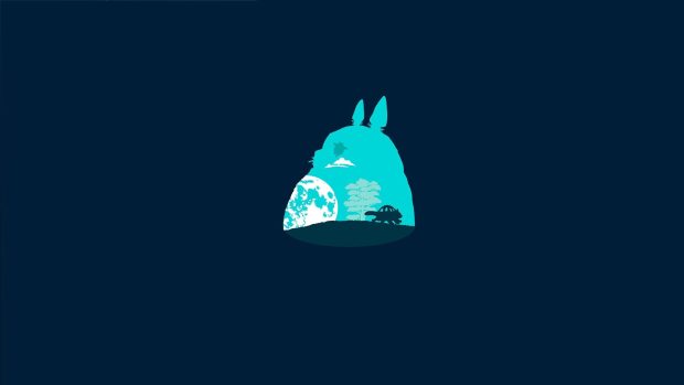 Minimal Totoro Wallpaper HD.