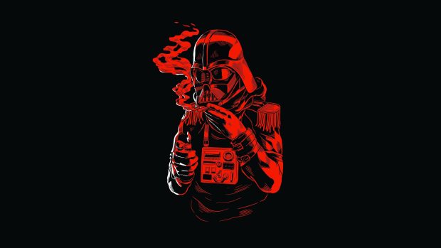 Minimalist Darth Vader Wallpaper HD.
