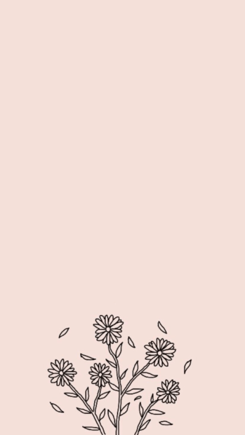 Minimalist Flower Wallpaper Aesthetic HD.