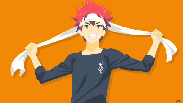 Minimalist Food Wars Wallpaper HD.