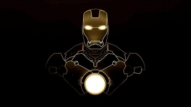 Minimalist Iron Man Wallpaper HD.