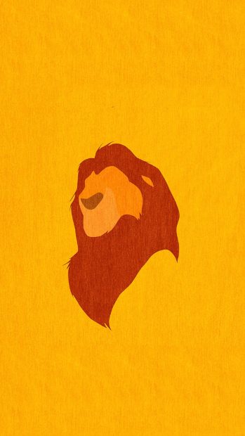 Minimalist Lion King Wallpaper HD.