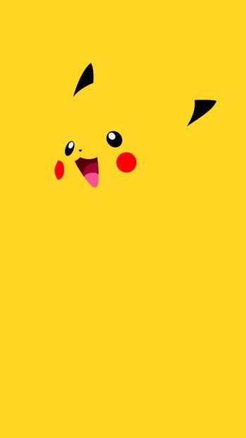 Minimalist Pikachu Background HD.