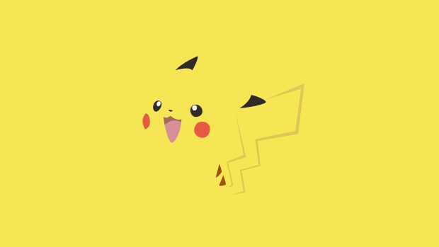 Minimalist Pikachu HD Wallpaper.