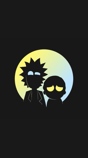 Minimalist Rick And Morty Phone Wallpaper HD.