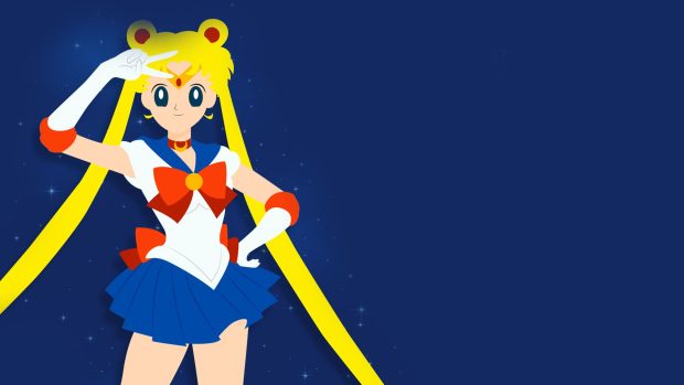 Minimalist Sailor Moon Background HD.