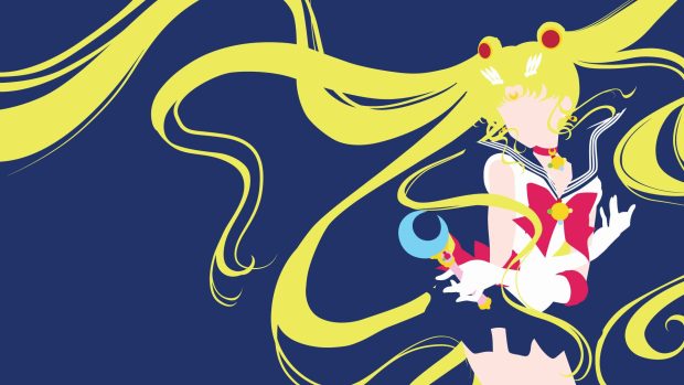 Minimalist Sailor Moon Wallpaper HD.