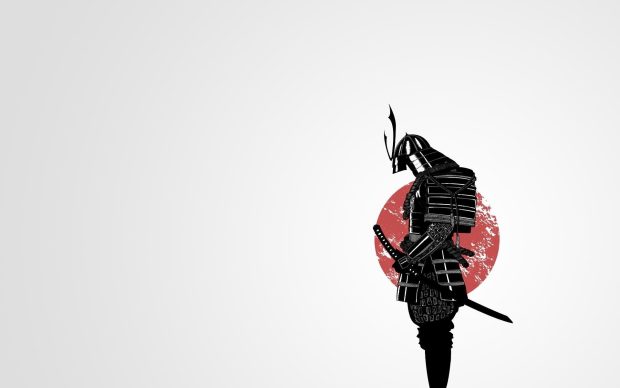 Minimalist Samurai Wallpaper HD.