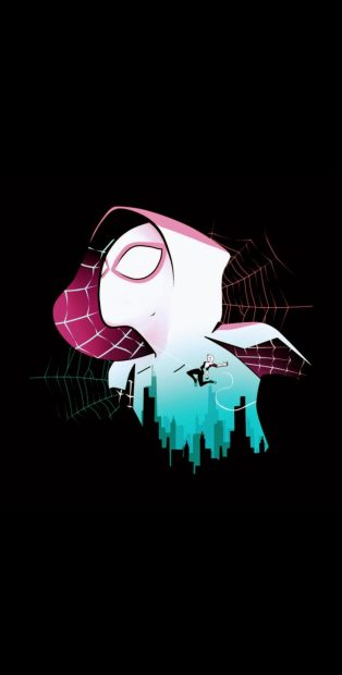 Minimalist Spider Gwen Wallpaper HD.