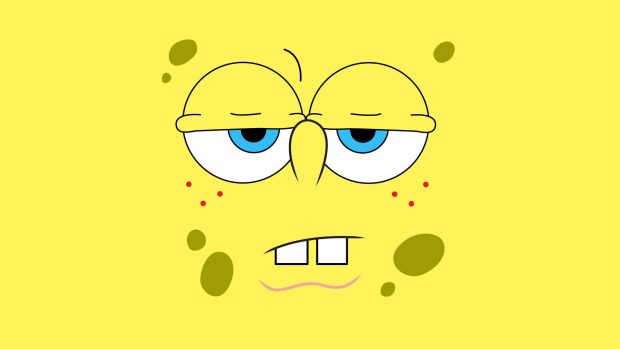 Minimalist Spongebob Wallpaper HD.