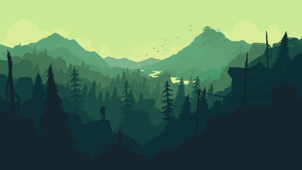 Minimalist Wallpaper 4K Moutain.