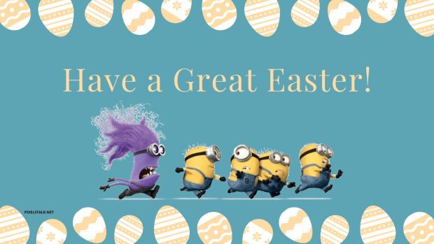 Minion Easter Wallpaper HD Free Download.