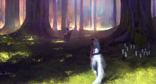 Mononoke Hime Studio Ghibli Wallpaper HD.