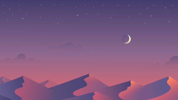 Moon Aesthetic Mac Background.