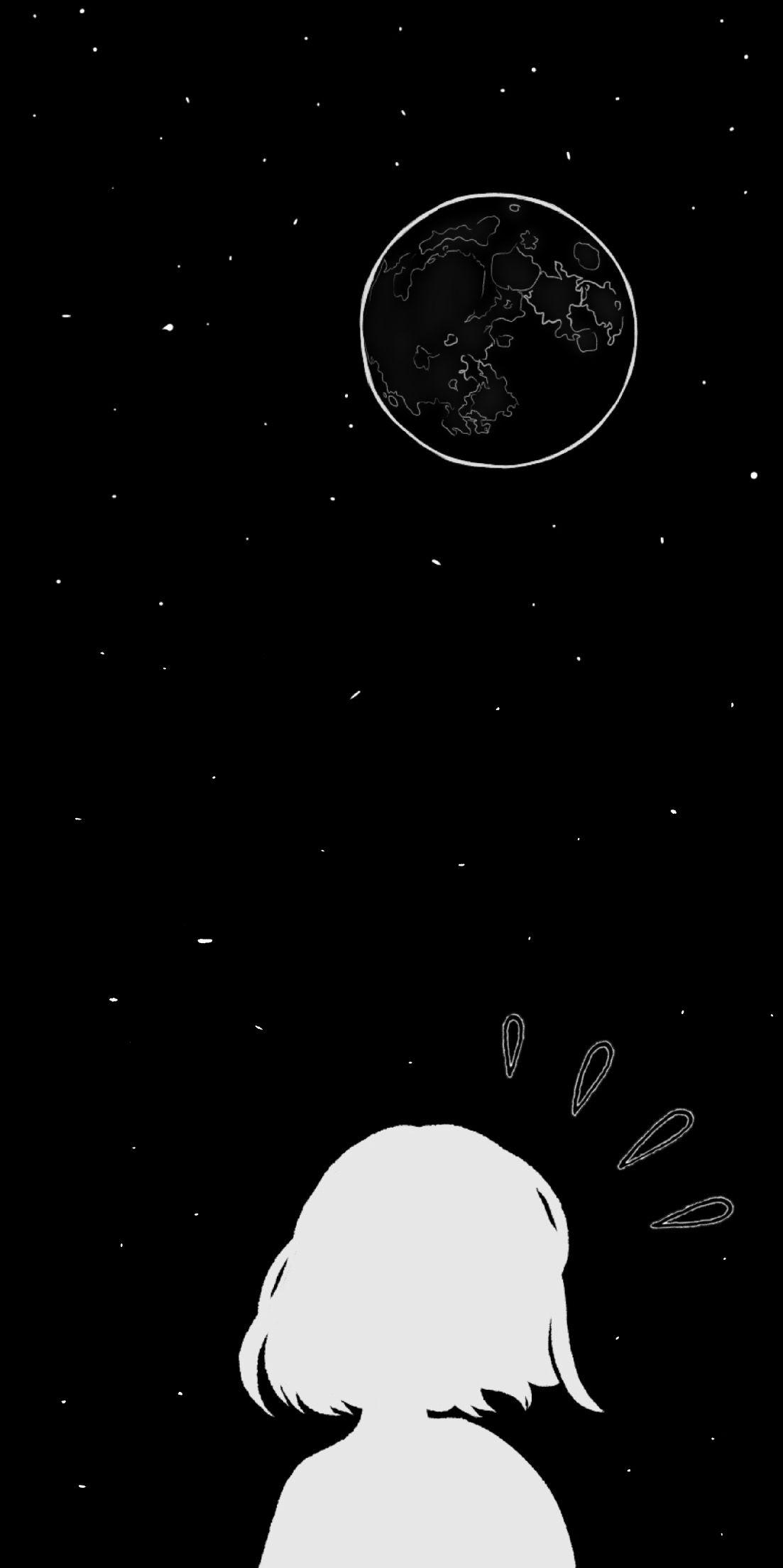 Moon  stars  black moon and stars aesthetic HD phone wallpaper  Pxfuel