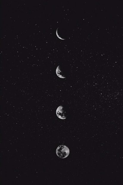 Moon Black Background Aesthetic.