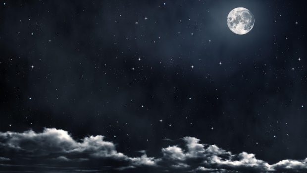 Moon Clouds Background HD.