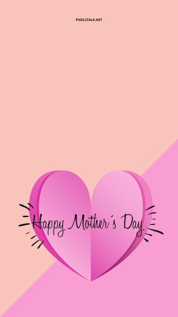 Mothers Day Wallpaper Pink Heart Pictures.