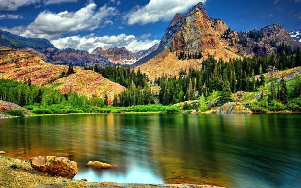 Mountain Cool Nature Background.