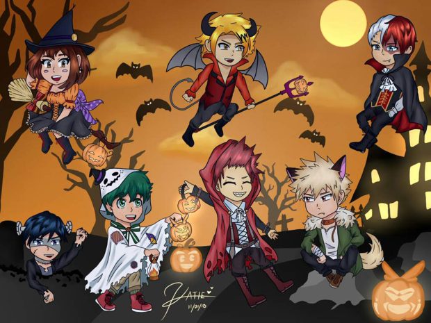 My Hero Academia Halloween Wallpaper.