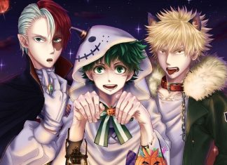 My Hero Academia Halloween Wallpaper HD Free download.