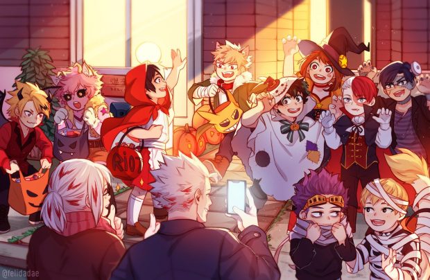 My Hero Academia Halloween Wallpaper for Desktop.