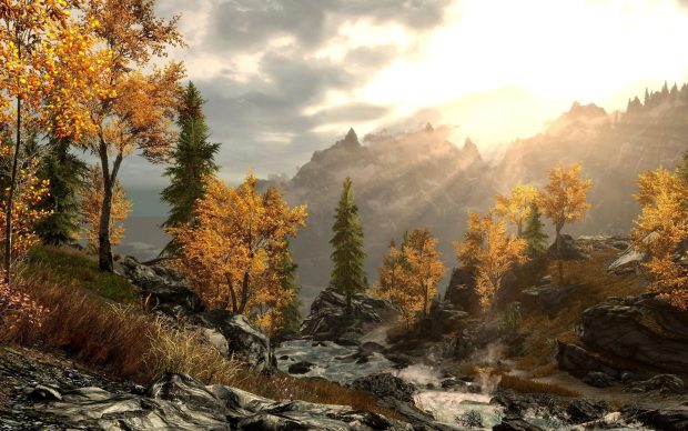 Nature Cool Skyrim Background.