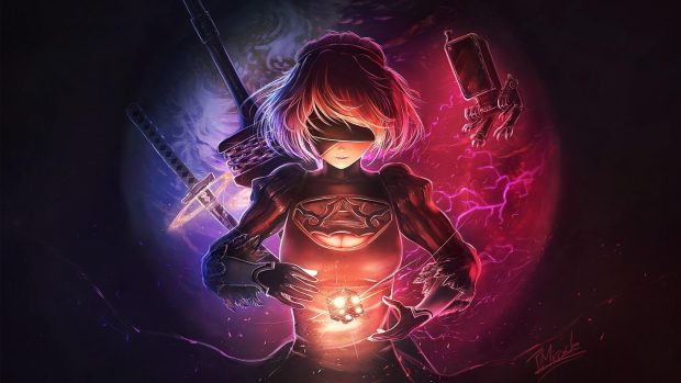 Neon 2B Wallpaper HD.