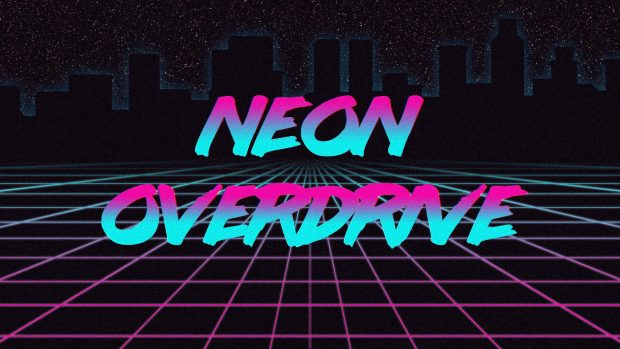 Neon 80s Background.