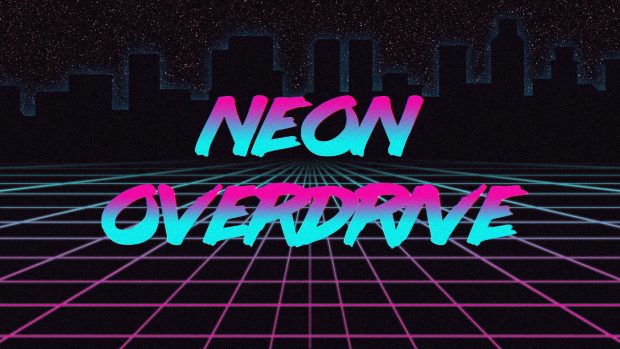 Neon 80s Background.