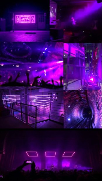 Neon Aesthetic HD Wallpaper Free download Purple.