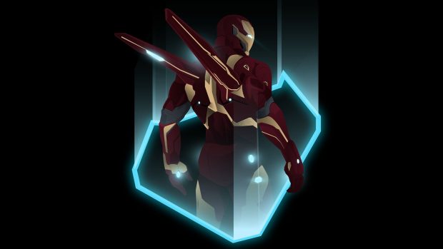 Neon Avengers Endgame Desktop Wallpaper HD.