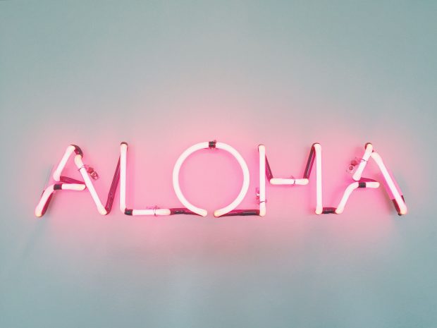 Neon Cute Aesthetic Pink Background.