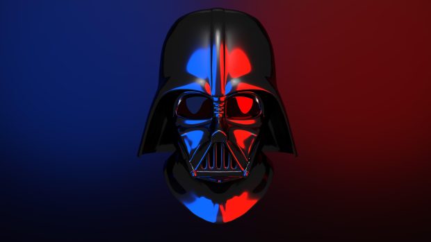 Neon Darth Vader Wallpaper HD.