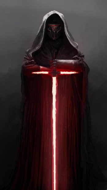 Neon Kylo Ren HD Wallpaper.