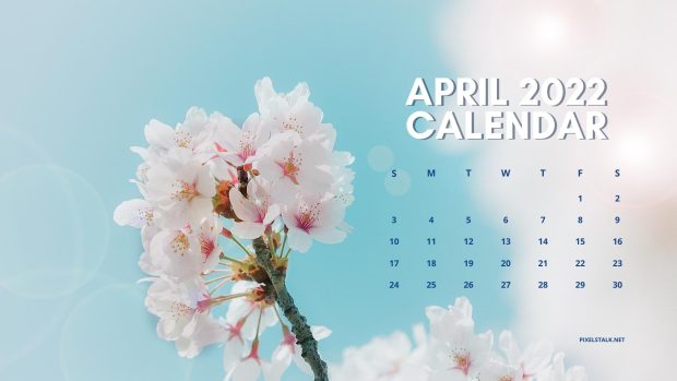New April 2022 Calendar Wallpaper HD.