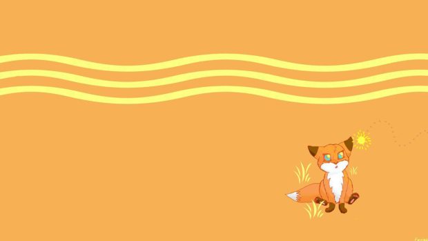 New Cute Fox Background.