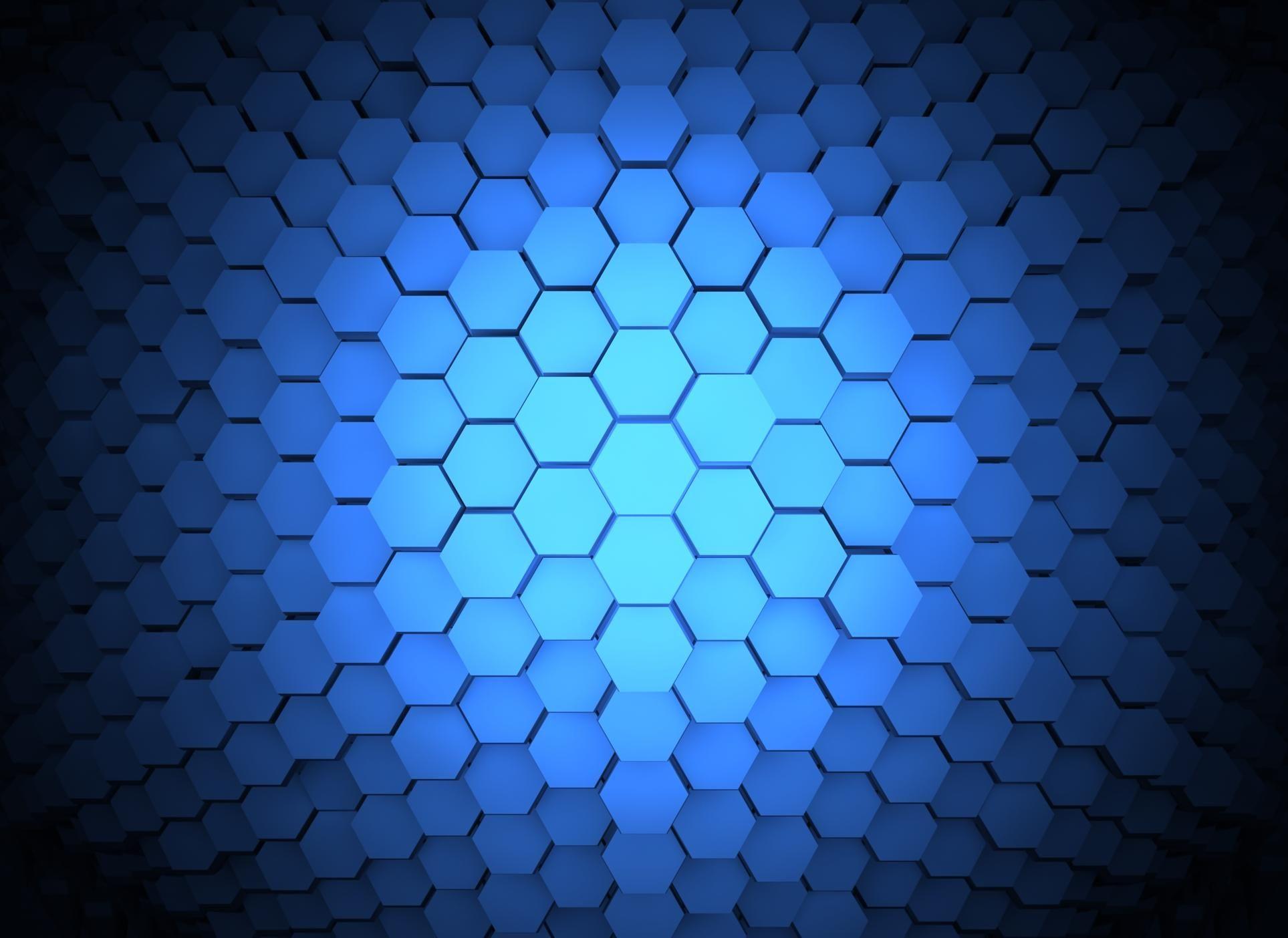 Premium Photo  Blue hexagons wallpapers that are out of this world