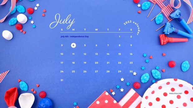 New July 2022 Calendar Wallpaper.