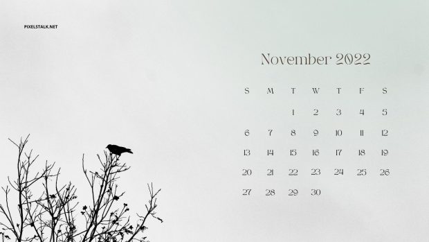 New November 2022 Calendar Background.