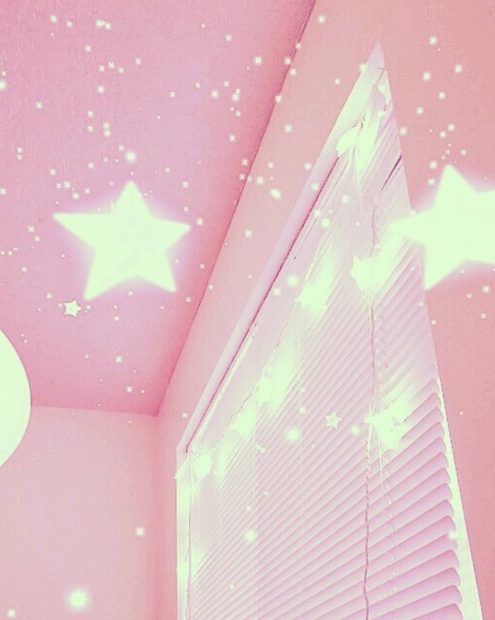 New Pink Background Aesthetic Wallpaper Bed room.